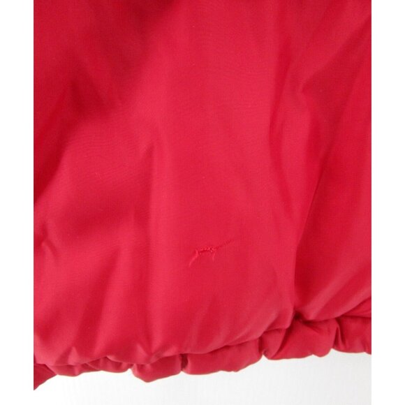 LL Bean Jacket Medium Red Goose Down Reversible Puffer Quilted * - Picture 9 of 16